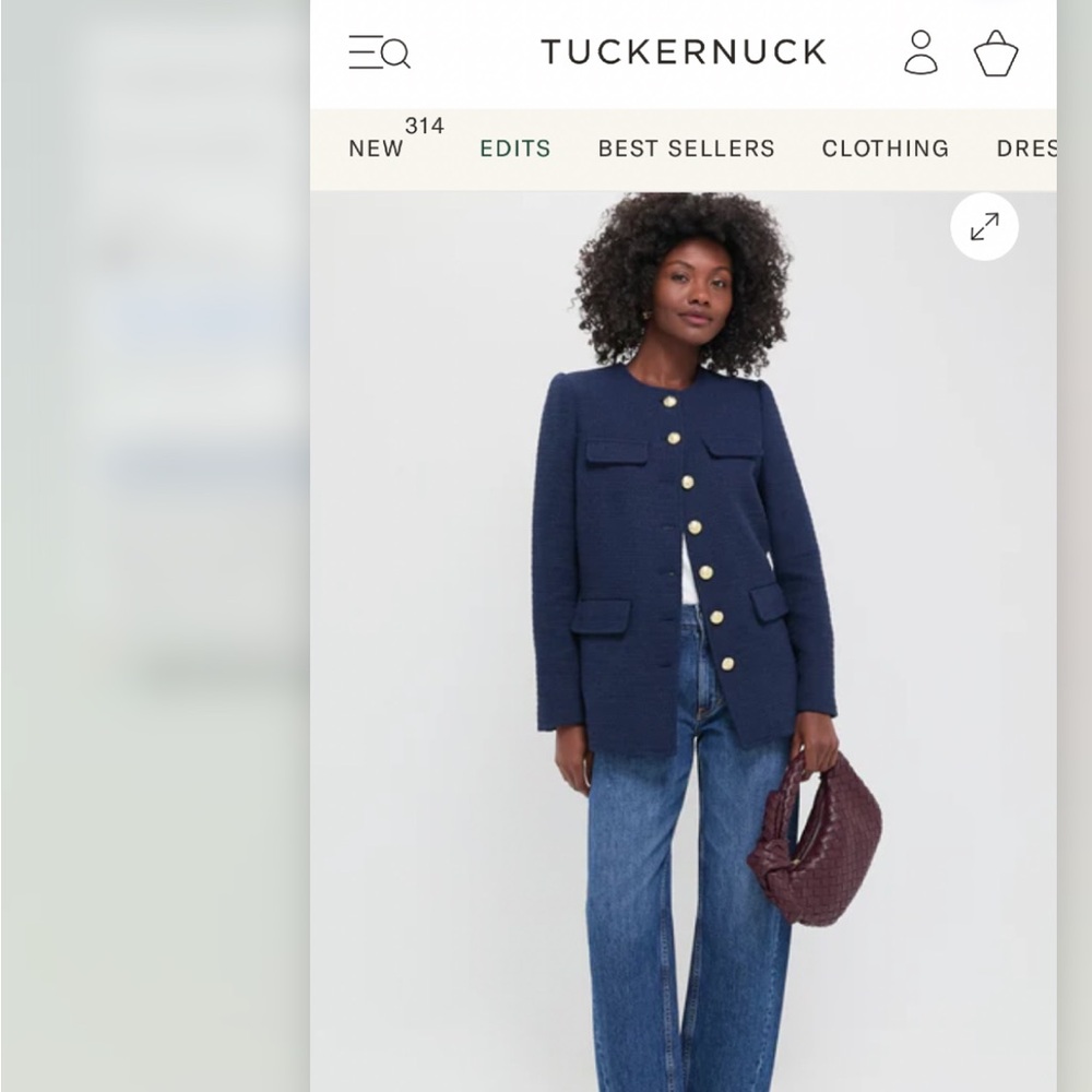 Tuckernuck Navy Blazer with Gold Buttons